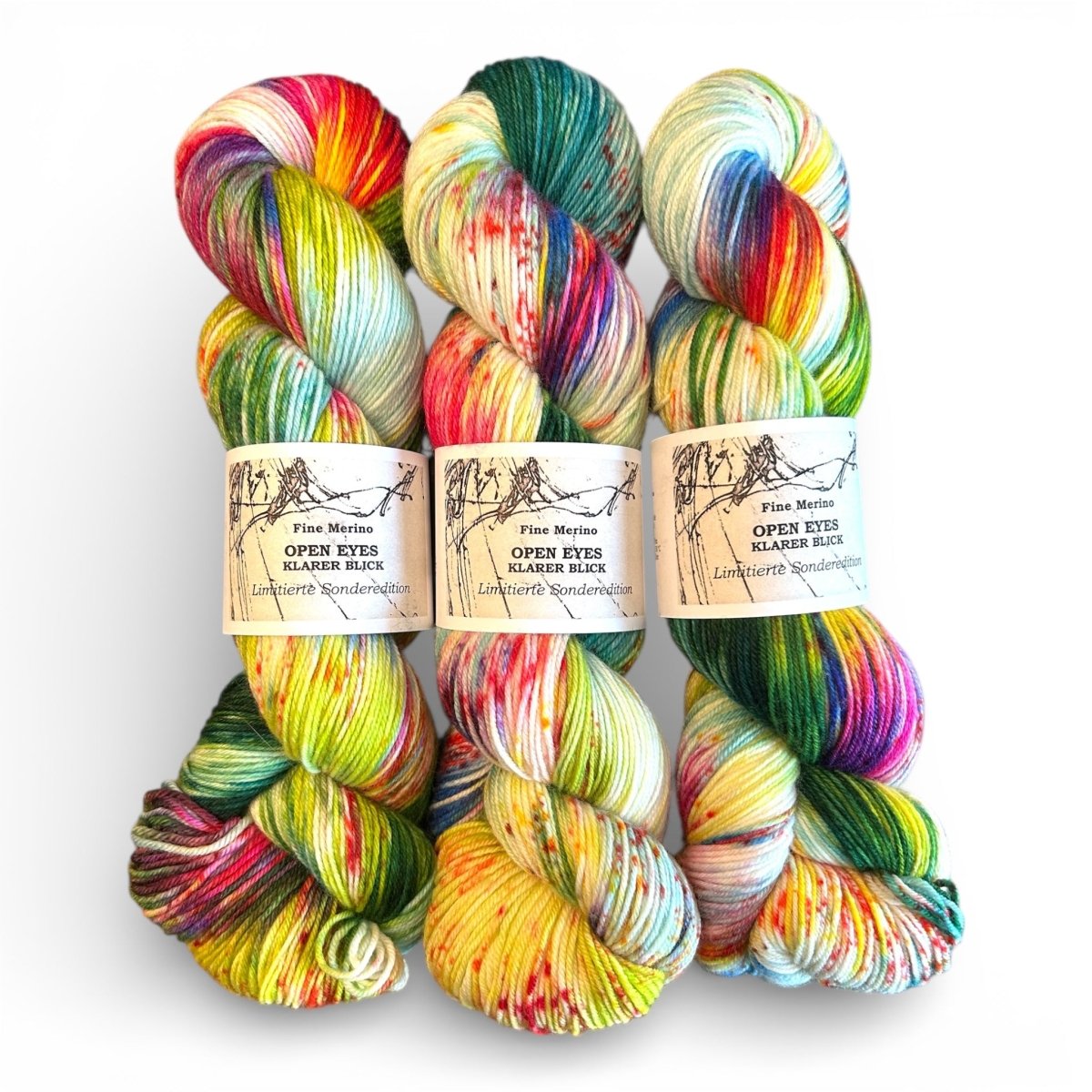 Atelier Franziska Uhl FINE MERINO SOCK - BONIFAKTUR - OPEN EYES - KLARER BLICK Sonderedition - Atelier Franziska Uhl FINE MERINO SOCK