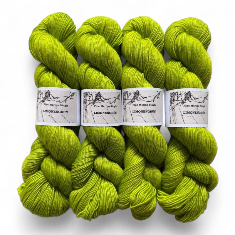 Atelier Franziska Uhl Merino Singles - BONIFAKTUR - Limonengrün - Atelier Franziska Uhl Atelier Franziska Uhl Merino Singles Limonengrün