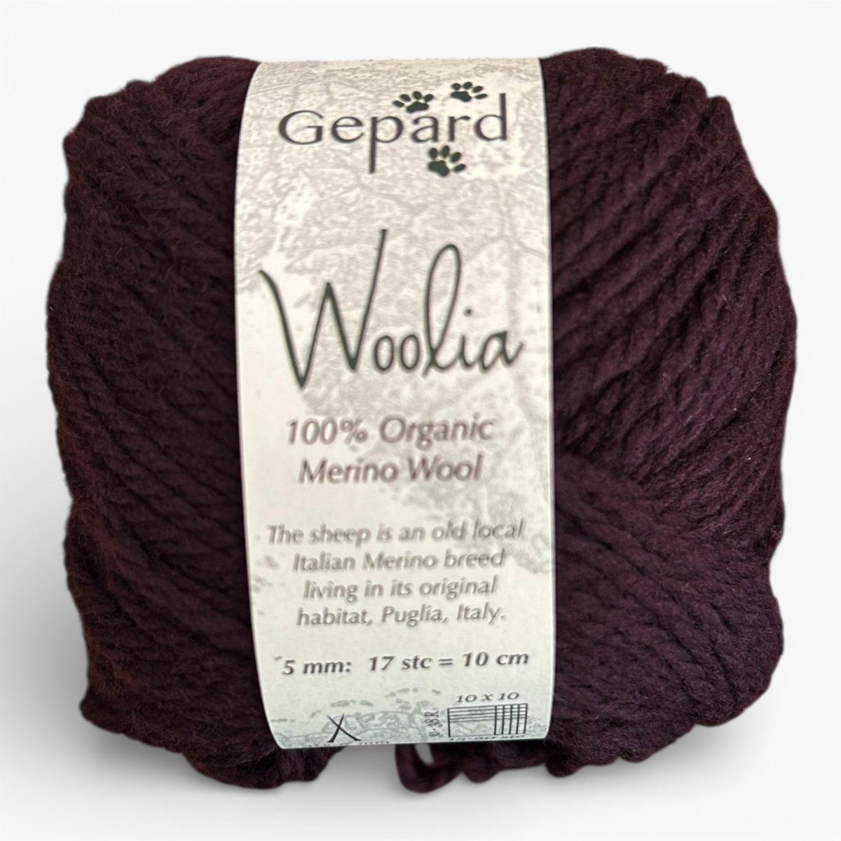 Gepard WOOLIA - BONIFAKTUR - 480 Dark Aubergine - Gepard WOOLIA