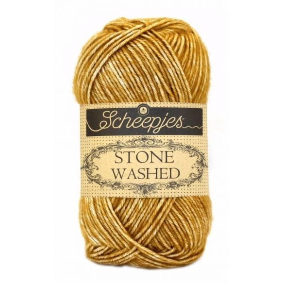 Scheepjes Stone Washed - BONIFAKTUR - 809 Yellow Jasper - Scheepjes Stone Washed - BONIFAKTUR