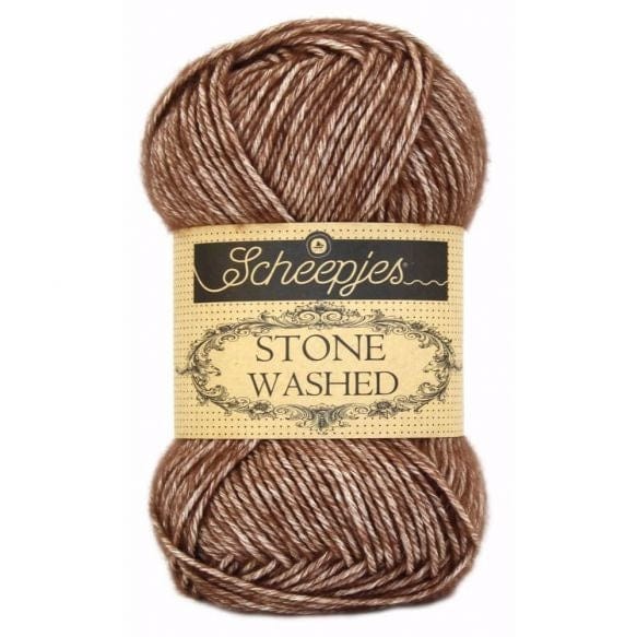 Scheepjes Stone Washed - BONIFAKTUR - 822 Brown Agate - Scheepjes Stone Washed - BONIFAKTUR