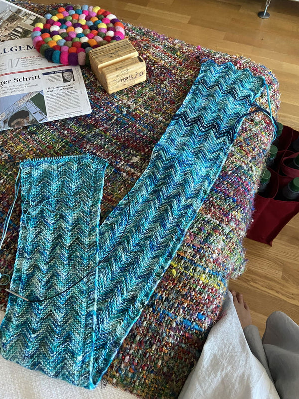 Kundenfoto: Atelier Franziska Uhl FINE MERINO SOCK „SOLISTEN“