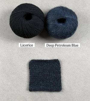 Licorice mit Deep Petroleum Blue
