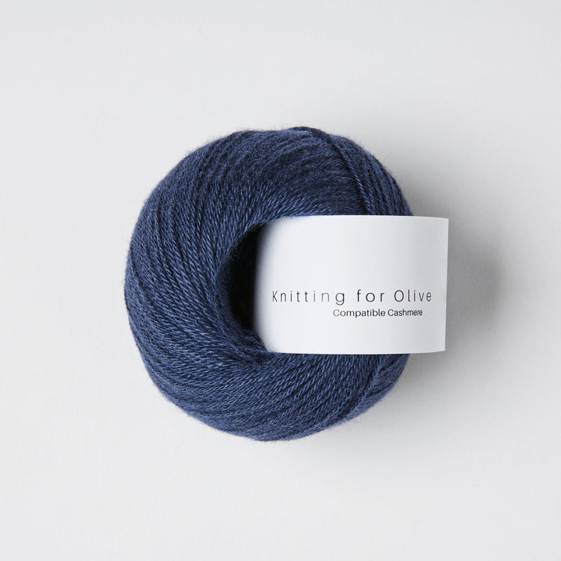 Knitting for Olive Compatible Cashmere in Navy Blue: Kaschmirgarn in Lace-Stärke