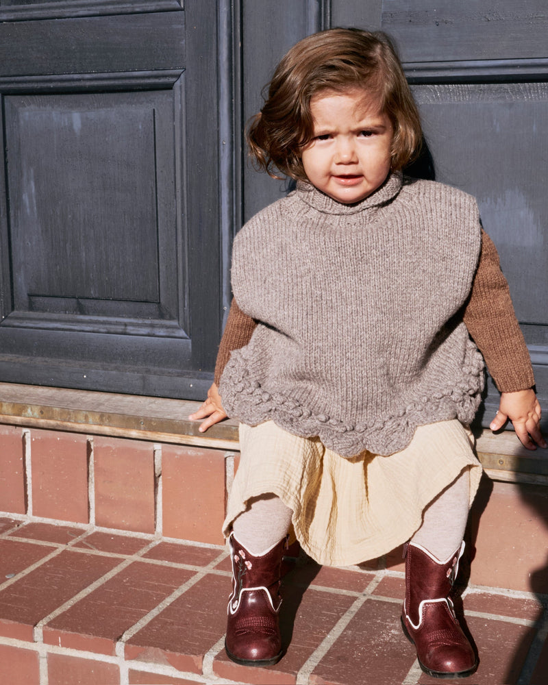 Gooseberry Poncho (Kinder) – Strickanleitung & Garnpaket - BONIFAKTUR - Kleinste -Gooseberry Poncho Kinder