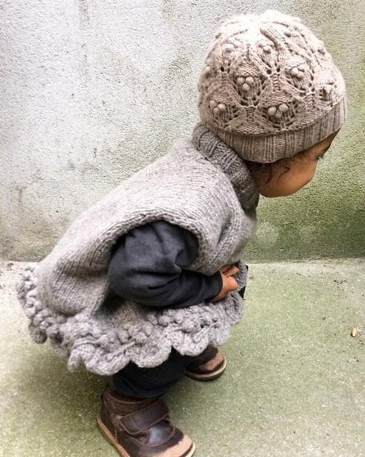 Gooseberry Poncho (Kinder) – Strickanleitung & Garnpaket - BONIFAKTUR - Kleinste -Gooseberry Poncho Kinder