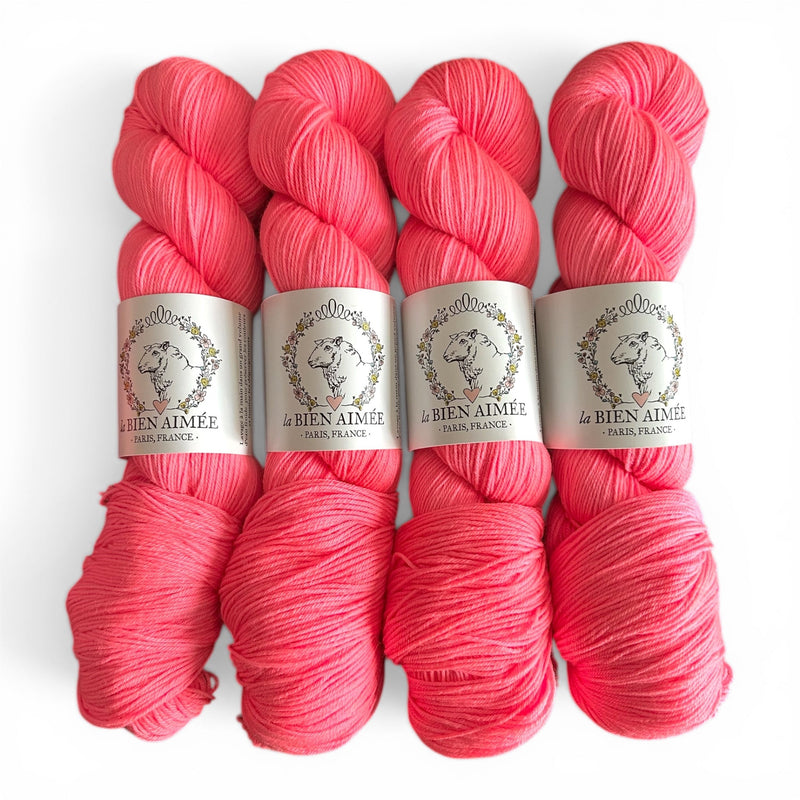 La Bien Aimée MERINO SUPERSOCK - BONIFAKTUR - Fluoro Morganite - La Bien Aimée MERINO SUPERSOCK