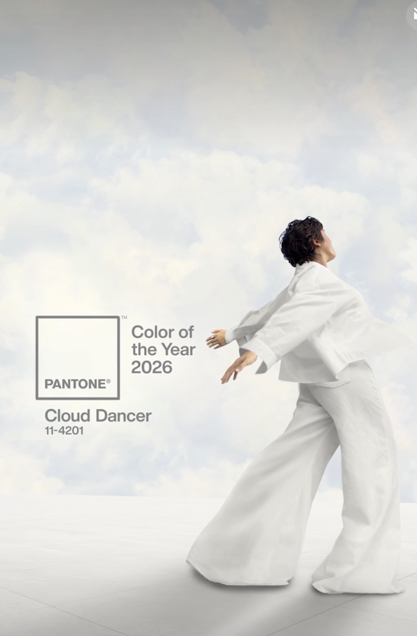 Pantone Farbe des Jahres 2026: Cloud Dancer