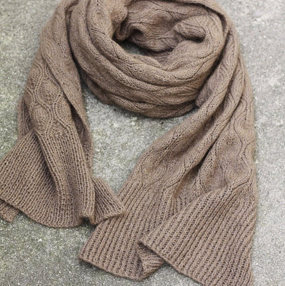 Olive Scarf – Strickanleitung & Garnpaket - BONIFAKTUR - Kleinste - Olive Scarf – Strickanleitung & Garnpaket