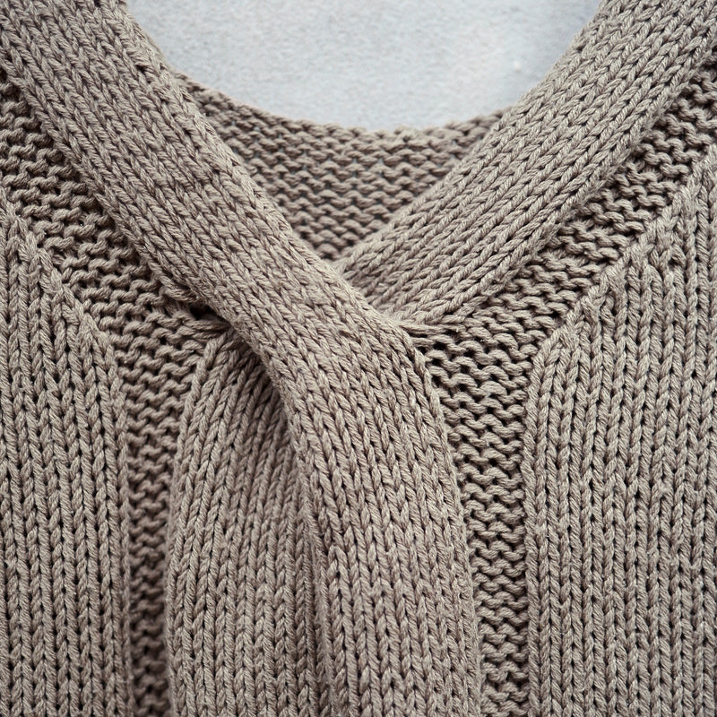 Twisted V-top – Strickanleitung & Garnpaket - BONIFAKTUR - Kleinste -Twisted V-top – Strickanleitung & Garnpaket